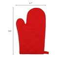 thumbnail image 6 of Unique Bargains Heat Resistant Cooking Gloves Thick Cotton Lining Red 10.6x6.7inch, 6 of 6