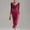 *Hot Pink, variant on ClodeEU Women's Velvet Draped Neckline Long Sleeve Dress, Elegant Bodycon Ruched Party Dress Hot Pink,Womens Plus XXL