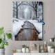 thumbnail image 4 of Qisvanset Framed Canvas Wall Art 12x16 Inch Snowy Forest River Winter Rustic Nature Decor, 4 of 5