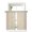Brown, variant on Boho Leaves Tier Curtains 45 Inch Length,Sheer Curtains for Bedroom Living Room Window Farmhouse Brown Abstract Modern Stripes Rod Pocket Drapes Kitchen Curtains Small Half Window 27.5"x45" 2 Panels
