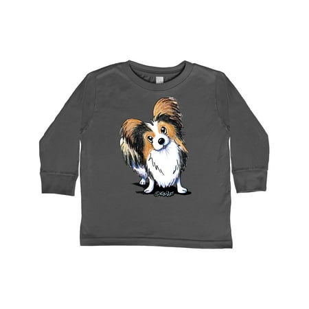 

Inktastic Tricolor Papillon Gift Toddler Boy or Toddler Girl Long Sleeve T-Shirt