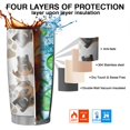 thumbnail image 7 of 20 Oz Cute Doberman and Dog Footprint Coffee Tumbler Double Wall Insulated Stainless Steel Water Bottle | Metal Reusable Thermoses Flask with Cup Cap | Leak & Sweat Proof with Anti-Dust Lid, 7 of 7