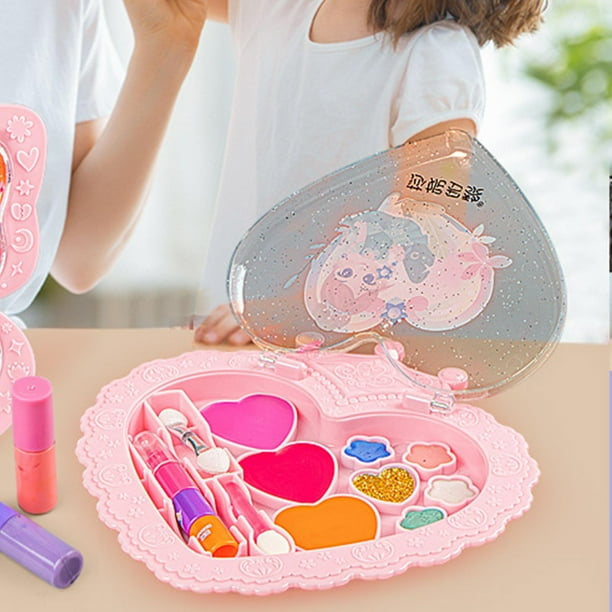 Juguetes de almacenamiento Caja de maquillaje de princesa Disfraces de juguete de simulación Juego de imaginación Colección de juguetes Conjunto de amor Yinane pretender juguetes de maquillaje