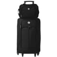 thumbnail image 3 of Travelers Club 4-Piece Travel Value Soft Side Luggage Set - Black, 3 of 20