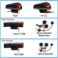 thumbnail image 3 of Auriculares Intercomunicador Inalámbrico Yideng BT-S2 para Casco de Motocicleta Soporta Radio FM GPS Manos Libres, 3 of 3
