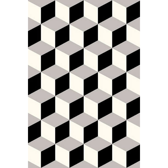 Premium 3D Hand Carved Modern 5x7 5x8 Rug Contemporary 1099 Grey Gray