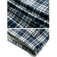 thumbnail image 2 of WenVen Men's Flannel Plaid Slim Fit Long Sleeve Shirt with Front Pockets（Navy,S), 2 of 7