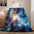thumbnail image 2 of Lightning Bolt Blanket - Lightning Bolt Throw Blanket Lightning Bolt Gift Blanket for Girls Lightning Blanket for Adults Kids Lightning Fleece Blanket Camping, 60" x 50", 2 of 6