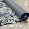 thumbnail image 6 of Totti Mosaic 3' x 5' Rectangular Polypropylene Oriental Rug in Navy/Gray, 6 of 7