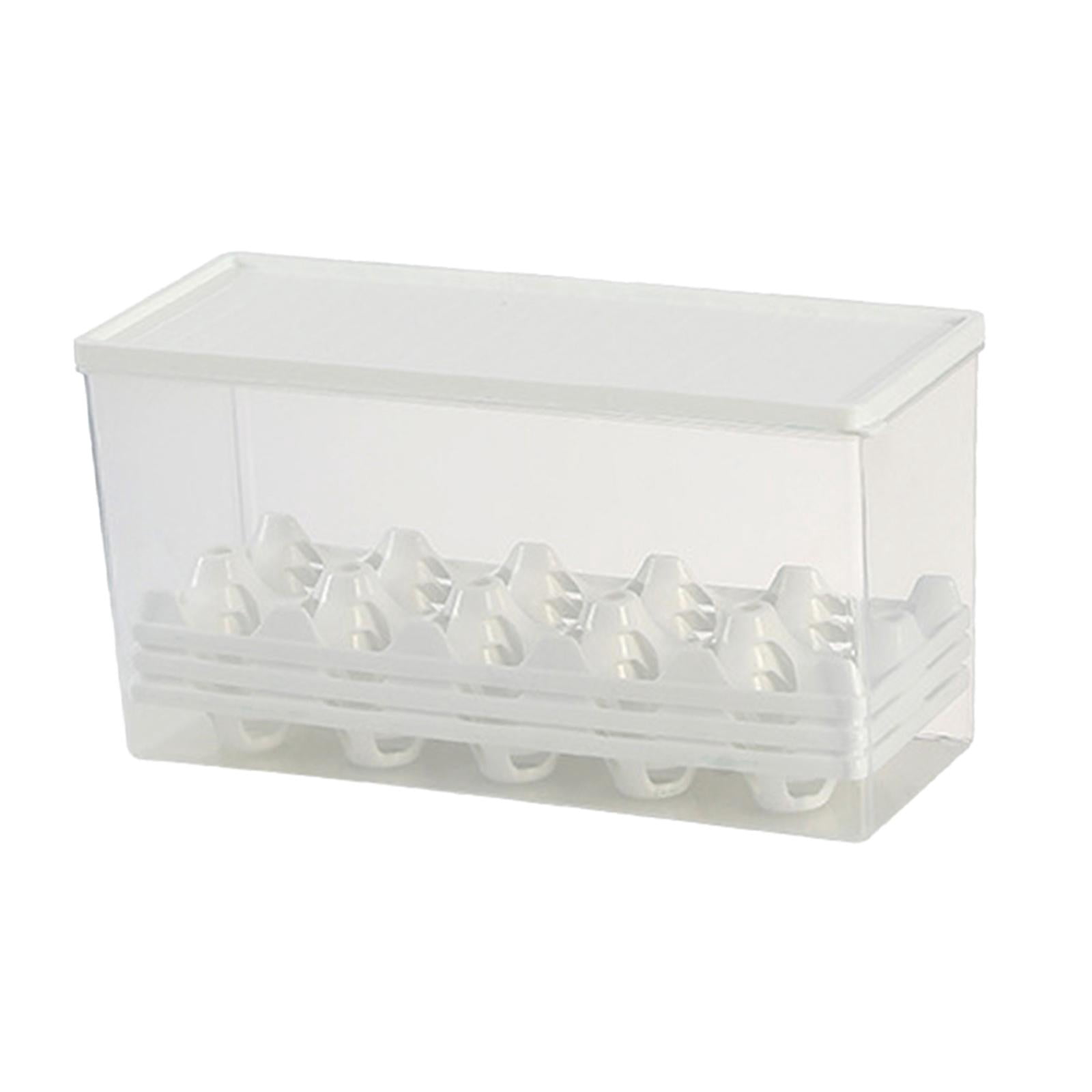Egg Storage Box Egg Storage Container Portable Space Saver Multipurpose Fresh Storage Household Egg Holder for Countertop Restaurant Pantry 28cmx11cmx14cm