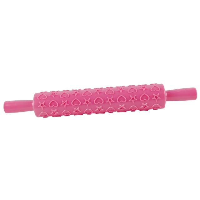Pompotops Fondant Embossed Rolling Pin Non-stick DIY Cake Baking Roller Baking Tools Clearance