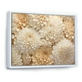 thumbnail image 2 of Designart "Minimalist Beige Mums Painting" Mums Floater Framed Canvas Wall Art, 2 of 5