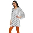 thumbnail image 2 of Moomaya Kimono Sleeve Mini Kurta Summer Tunic Printed Short Kurtis For Women, 2 of 5