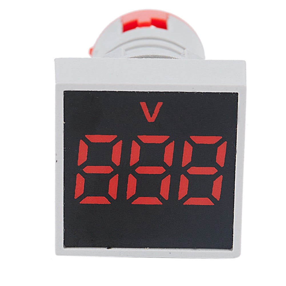 Diitao 2-Pack Digital AC Voltmeter - Flat US Plug Voltage Monitor For 80-300V (110V/220V)