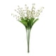 thumbnail image 2 of Ramo artificial de orquídeas Flores artificiales de plástico verde de 6 tallos 15 pulgadas • Aspecto realista de lirio del valle • Decoración de jarrones para la decoración del hogar para bodas, 2 of 6