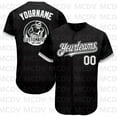 thumbnail image 1 of Custom Gray Black-White Authentic Baseball Jersey, 1 of 5