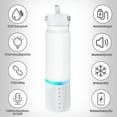 thumbnail image 2 of FGY Bluetooth Speaker Insulated Water Bottle - 20oz 304 Stainless Steel Flasks with Rechargeable Speaker & RGB Lighting for Outdoor & Parties White, 2 of 6