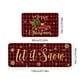 thumbnail image 2 of Decoraciones navideñas, 2 alfombras y tapetes de cocina navideños para el suelo, antideslizantes, decoración navideña, juego de tapetes de cocina, decoración navideña, 40 x 60 cm + 40 x 120 cm, tapete, 2 of 5