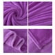 thumbnail image 4 of PTOOTP Mantas gruesas de franela polar, ligeras y cálidas, 65 x 93 cm (morado claro), 4 of 4