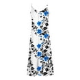thumbnail image 4 of Erwazi Sundresses for Women Summer Beach Maxi Dress Sleeveless Spaghetti Strap Casual Loose Dresses Boho Vintage Flowy Long Dress, 4 of 5