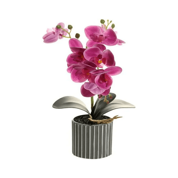 "Arreglo Orquídeas Artificiales Decoración 43 Cm Malubero, Violeta "
