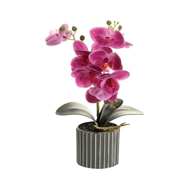 "Arreglo Orquídeas Artificiales Decoración 43 Cm Malubero, Violeta "
