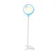thumbnail image 3 of Clip-On LED Table Lamp | ABS Folding Flexible Desk Light with Adjustable Metal Hose | High Brightness Circular Cabinet Lamp | Portable Energy Saving Clamp-On Night Light | White, 3 of 6