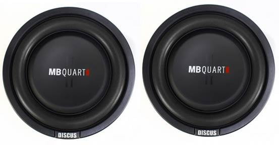 DVC 4 Ohm Car Subwoofer Speaker Pair 