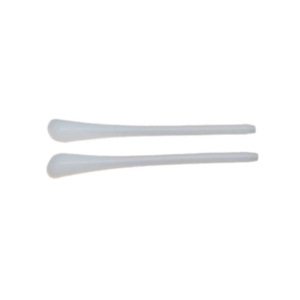 Qarigey 2 pares de soportes para piernas, cubiertas de pie universales antideslizantes de repuesto, cómodos accesorios de silicona para anteojos, Cadenas y cordones para anteojos Blanco Qarigey AP012437-02