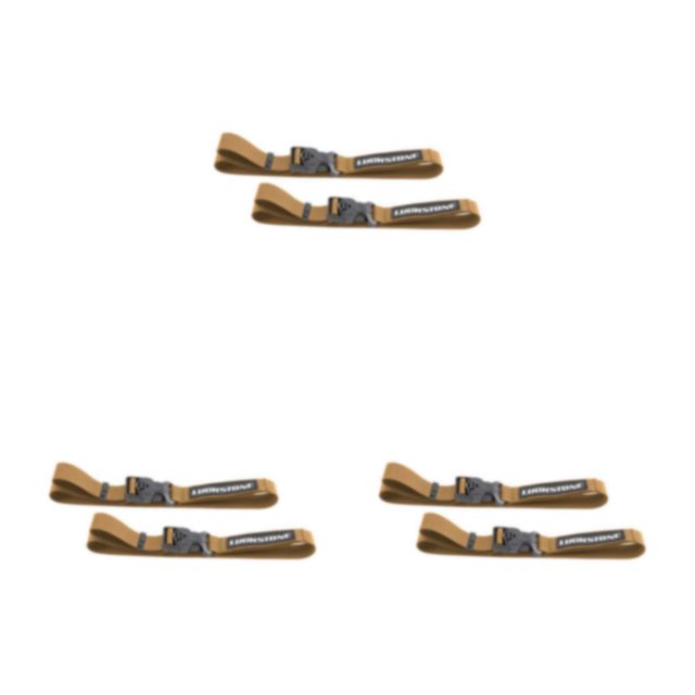 QualitChoice 1/2/3/5 2X Ceinture Attachée Ensemble Bagage Cils Stockage Cravate Randonnée Boucle de Camping Valise de Voyage Réglable Durable Kaki/l 3PCS