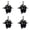 Black 4Packs, variant on Gothic Wing Backpack Keychain, Big‑Eye Bag Charm Pendant for Student Daily Accessories, 5.11 inch, Black 1Pack