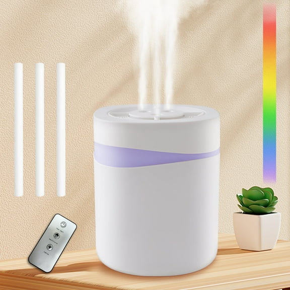 FVLOENG Baby Humidifiers for Bedroom,4.5L Supersized Cool Mist Ultrasonic Air Humidifier Quiet 20dB,for Large Room,Plants,Baby Nursery,Indoor,Easy to Clean 7 Color Night Light,with Remote Control