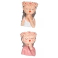 thumbnail image 1 of 2 jarrones de mujer elegante, decoración de macetas suculentas para busto, 1 of 9