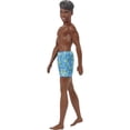 thumbnail image 2 of Muñeca Barbie Ken Beach de pelo negro con bañador tropical azul, 2 of 5