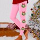 thumbnail image 1 of MKLEKYY Leggings de yoga para mujer, leggings para entrenamiento, leggings con estampado navideño, pantalones con bloques de color, leggings suaves y elásticos. 2041, 1 of 4