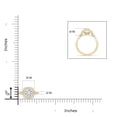 thumbnail image 4 of ANGARA Natural Diamond Cushion Halo Ring with Milgrain in 14K Yellow Gold for Women (Size-5mm| Color-H| Clarity-SI2) | April Birthstone, Anniversary, Jewelry Gift for Women | Natural Diamond Ring, 4 of 9