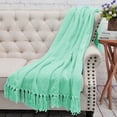thumbnail image 3 of Home Soft Things Reversible Tweed Throw Blanket, Super Soft & Cozy - Bay, 60x80", 3 of 9