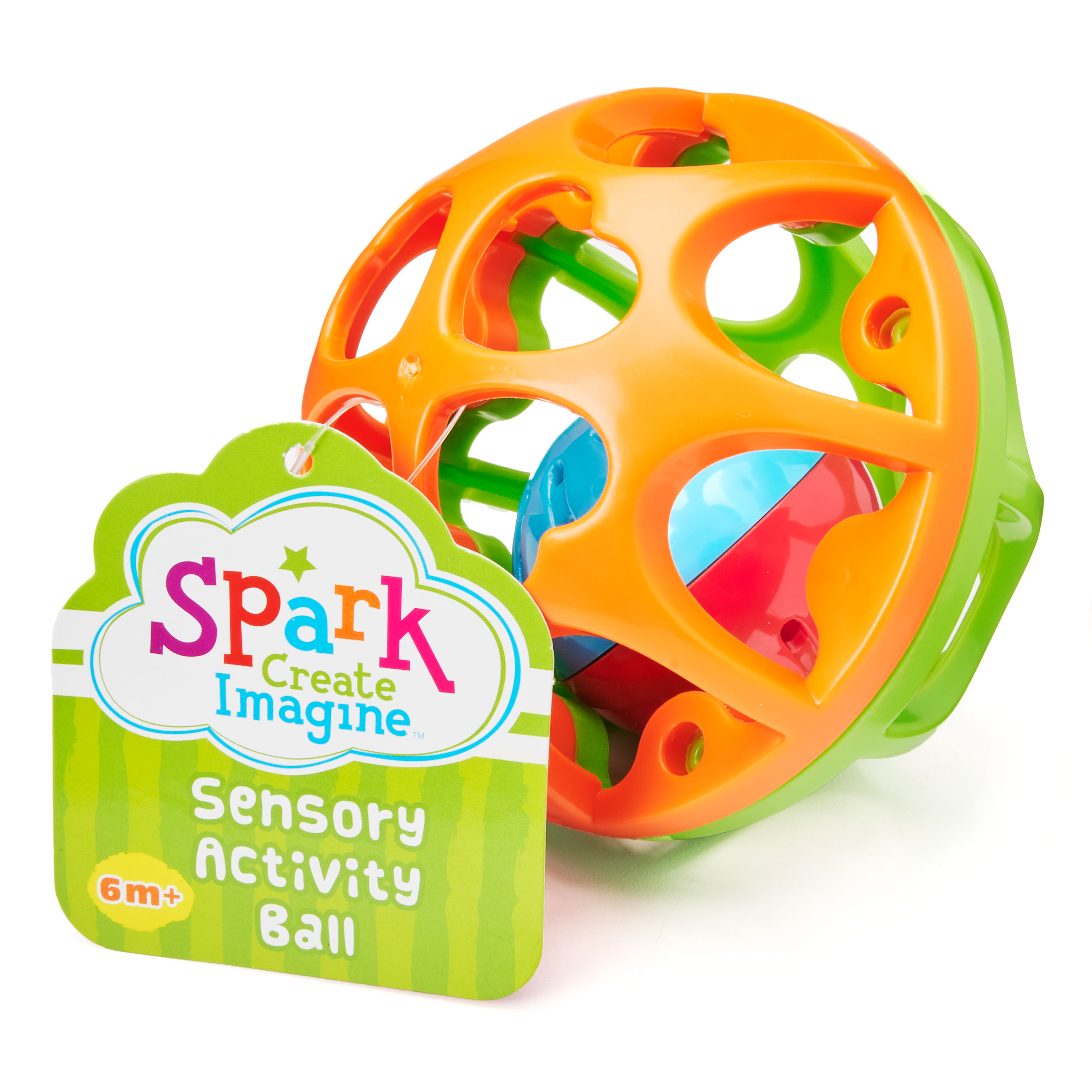 Spark. Create. Imagine. Sustainable Sensory Activity Play Ball, Assorted Colors - image 2 of 4