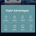 thumbnail image 4 of Dual Display 80A Din Rail Adjustable Digital Over Under Voltage Relay Surge Protector Limit Over Current Protection, 4 of 9