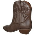 thumbnail image 3 of Soda Women Cowgirl Cowboy Western Stitched Ankle Boots Pointed Toe Short Booties RIGGING-S Tan Brown 8, 3 of 3