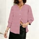 thumbnail image 2 of TaTaai Women's Fashion Spring And Summer Button Up Cardigan 3/4 Quarter Sleeve Jacket V-neck Top/shirt Gift, 2 of 6
