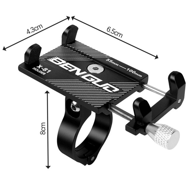 Teléfono De Bicicleta Bg-X81, Soporte Ajustable De Aleación De Aluminio Para Teléfono Móvil De Motocicleta, Soporte Para Gps, Accesorios Para Exteriores Eigraketly OD008903-00