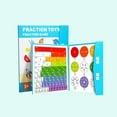 thumbnail image 4 of WHEANG Fraction Educational Puzzle For Kids New Fraction Tiles & Fraction Circles Math Manipulatives For School Early Math Skills, 4 of 9