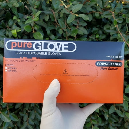 

Latex Disposable Gloves Medium 100 Count Powder Free Non-Sterile Natural Color. Protection against Bacteria and Viruses. Medical Dental Child Care Senior Care Food Processing Janitorial.
