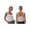 thumbnail image 2 of LMLYSoH Women's Summer Slim Fit Cami Tops Sleeveless Open Back Low Cut Lace Floral Tanks, 2 of 9