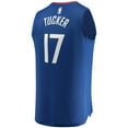 thumbnail image 3 of Men's Fanatics PJ Tucker Royal LA Clippers Fast Break Player Jersey - Icon Edition, 3 of 3