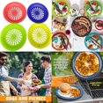 thumbnail image 5 of 10" Paper Plate Holders Reusable, 12 Count Heavy Duty Plastic Paper Plate Dispenser for 9" Party Plates, Picnic Supplies, 4 Assorted Colors, 5 of 5
