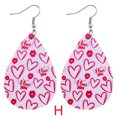 thumbnail image 2 of PVCS Boucles d'Oreilles de la Saint-Valentin Cœur Amour Lèvres Rouges Boucles d'Oreilles Imprimées Double Face, 2 of 2