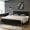 Black, variant on WhizMax Queen Size Bed Frame with 4 Storage Drawers & Adjustable Headboard, Linen Upholstered Platform Bed with Diamond Tufted, No Box Spring Needed, Beige/Cream