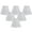 White - 6 Pack, variant on Royal Designs, Inc. Pleated Empire Chandelier Shade CS-111BG-6, Beige, 2.5 x 5 x 4.25, Pack of 6